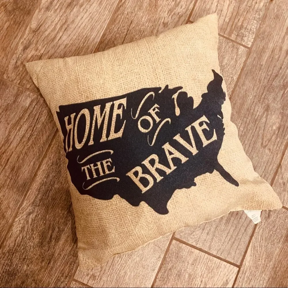Home of the Brave Decor Throw Pillow 13